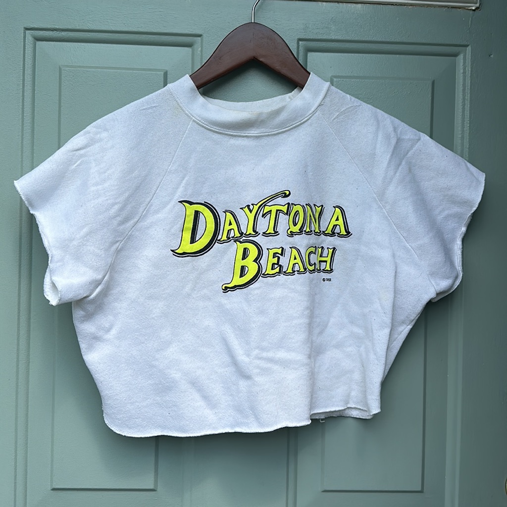 Vintage Daytona Beach Cropped Sweater